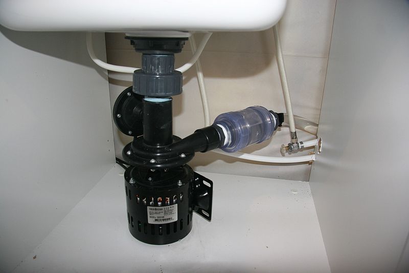 kitchen sink ejector pump
